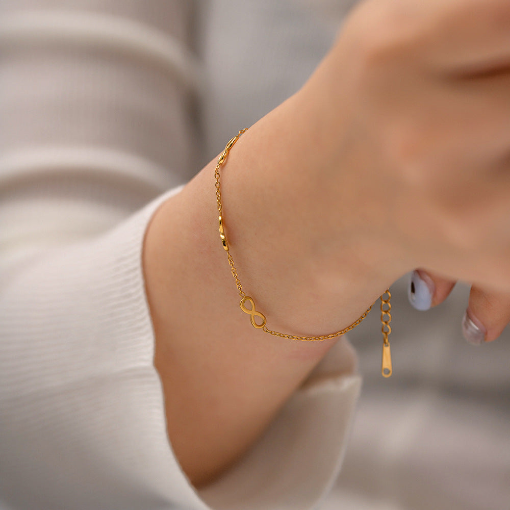 Women's Gold Bracelet 18k Waterproof Stainless Steel 4