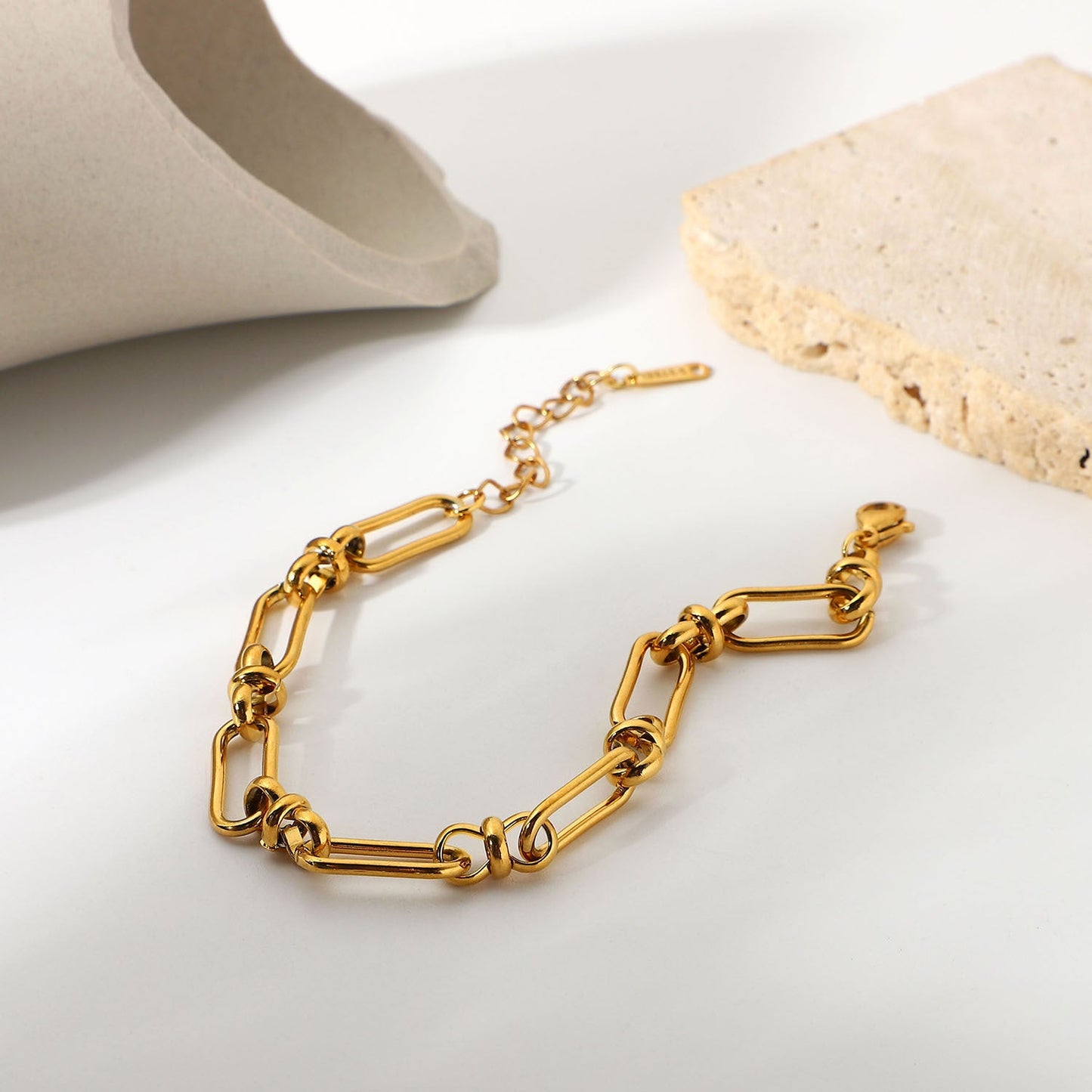 Women's Gold Bracelet 18k Waterproof Stainless Steel 4
