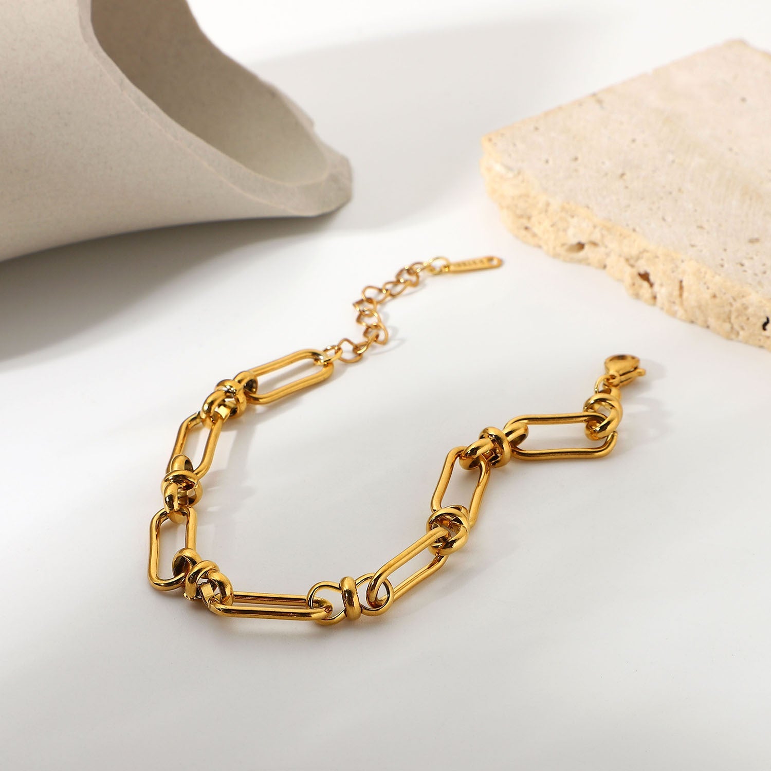 Women's Gold Bracelet 18k Waterproof Stainless Steel 4