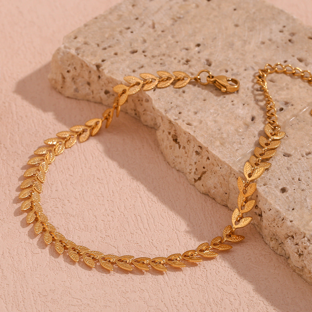 Women's Gold Bracelet 18k Waterproof Stainless Steel for Women 3
