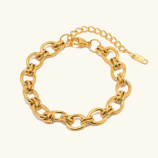 Women's Gold Bracelet Dainty Stainless Steel Waterproof 0