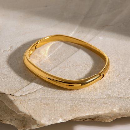 Women's Gold Bracelet Stainless Steel Hypoallergenic Modern Design 3
