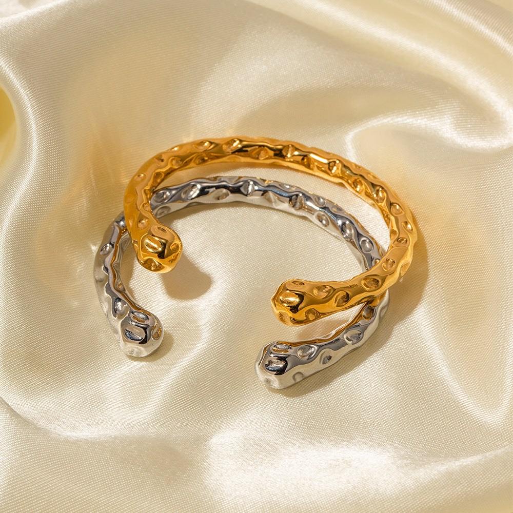 Women's Gold Bracelet Vintage Style 18k Stainless Steel 4