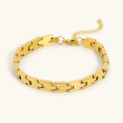 Women's Gold Bracelet Waterproof Stainless Steel 18k Gold 0