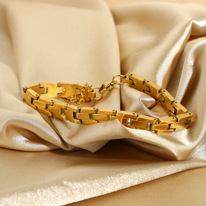 Women's Gold Bracelet Waterproof Stainless Steel 18k Gold 3