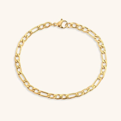 Women's Gold Chain Bracelet Stainless Steel-Plated 14k Gold 0
