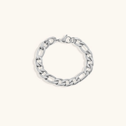 Women's Gold Chain Bracelet Stainless Steel-Plated 14k Gold 15