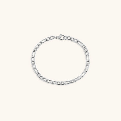 Women's Gold Chain Bracelet Stainless Steel-Plated 14k Gold 17