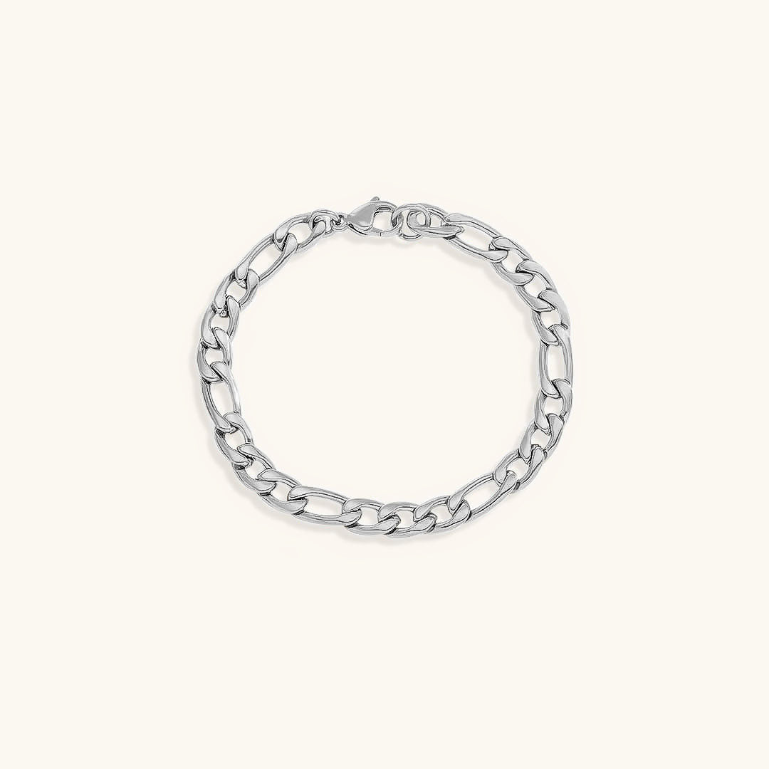 Women's Gold Chain Bracelet Stainless Steel-Plated 14k Gold 21