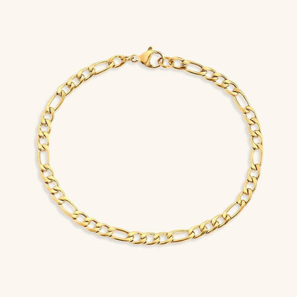 Women's Gold Chain Bracelet Stainless Steel-Plated 14k Gold 5