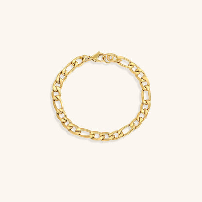 Women's Gold Chain Bracelet Stainless Steel-Plated 14k Gold 8