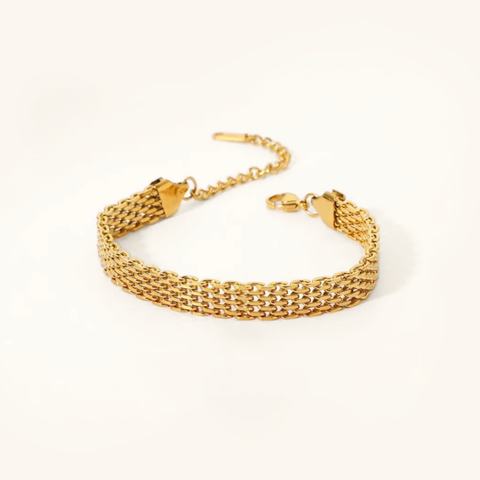 Women's Gold Chain Bracelet Stainless Steel 18k Gold 0