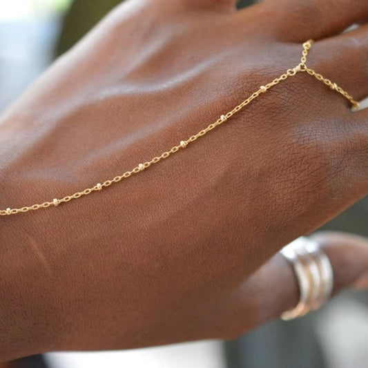 Women's Gold Chain Bracelet Stainless Steel 18k Gold 1