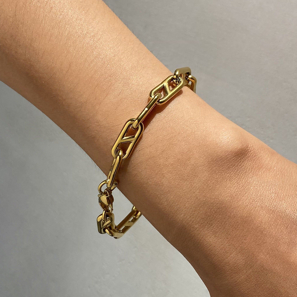 Women's Gold Chain Bracelet Stainless Steel 18k Gold 4