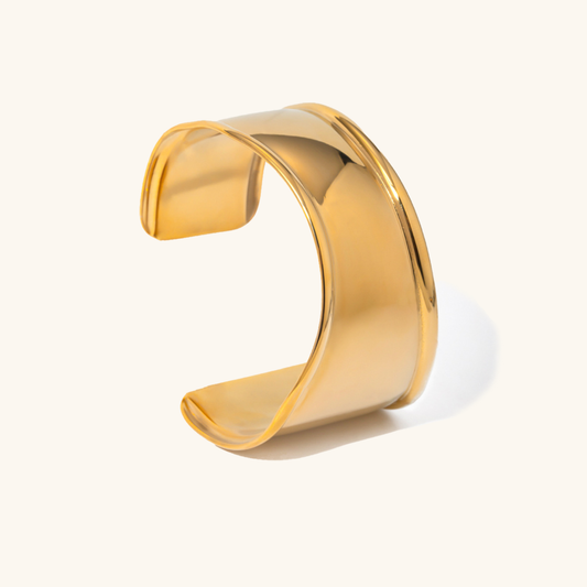 Women's Gold Cuff Bracelet Stainless Steel 18k Gold 0