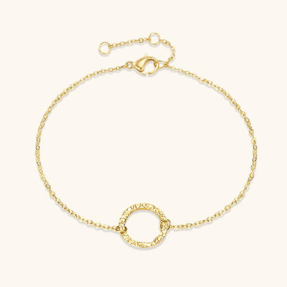 Women's Gold Hoop Bracelet Stainless Steel-Plated 14k Gold 0