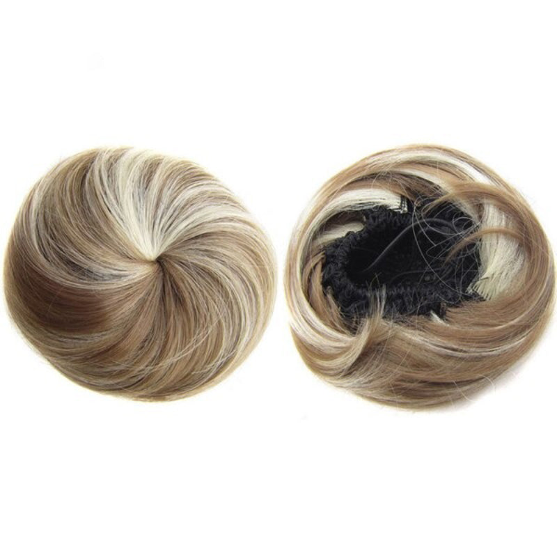 Women's Hair Bun Extension Brown High-Temperature Fiber 7