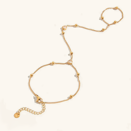 Women's Hand Chain Gold Stainless Steel-Plated 18k 0
