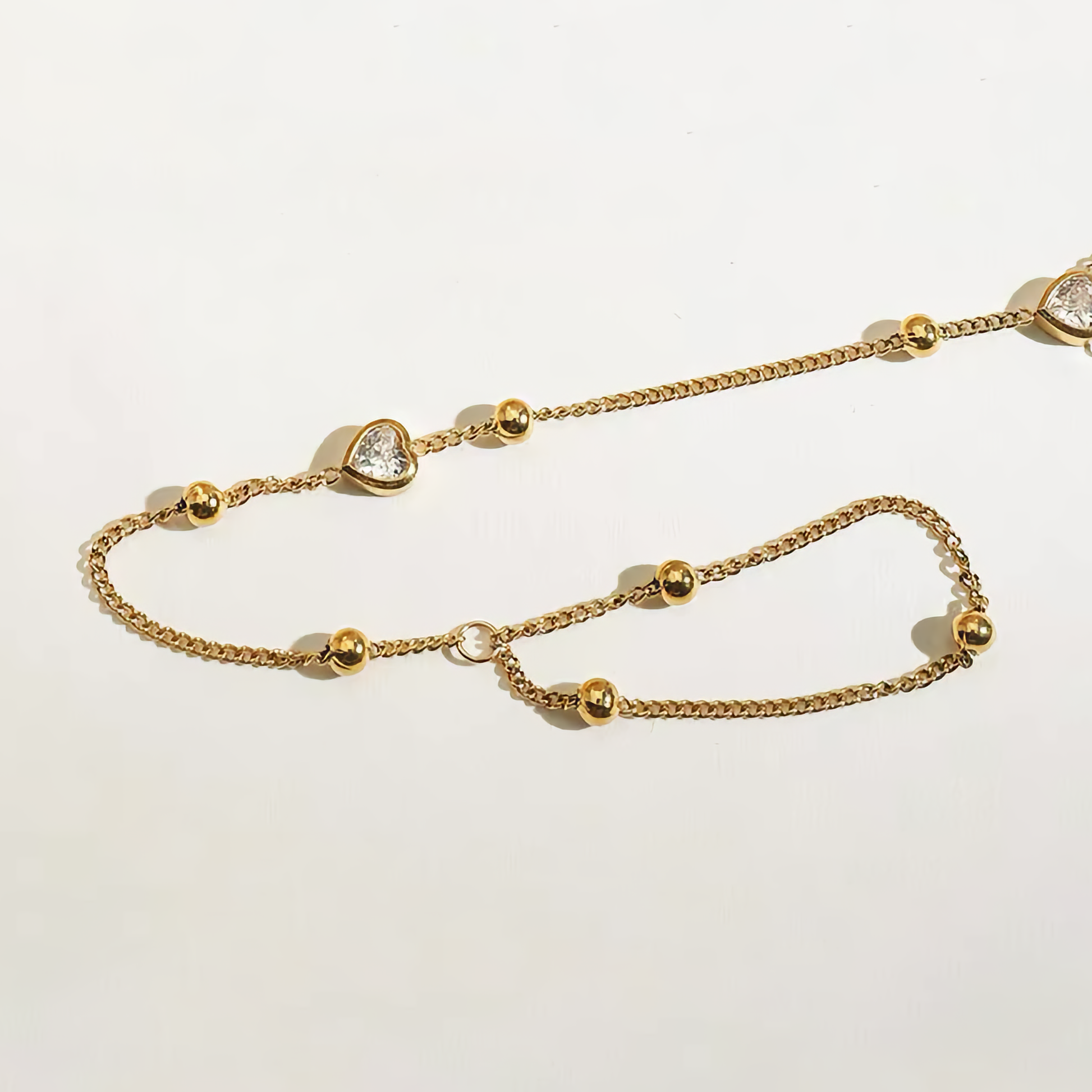 Women's Hand Chain Gold Stainless Steel-Plated 18k 4