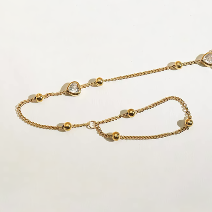 Women's Hand Chain Gold Stainless Steel-Plated 18k 4