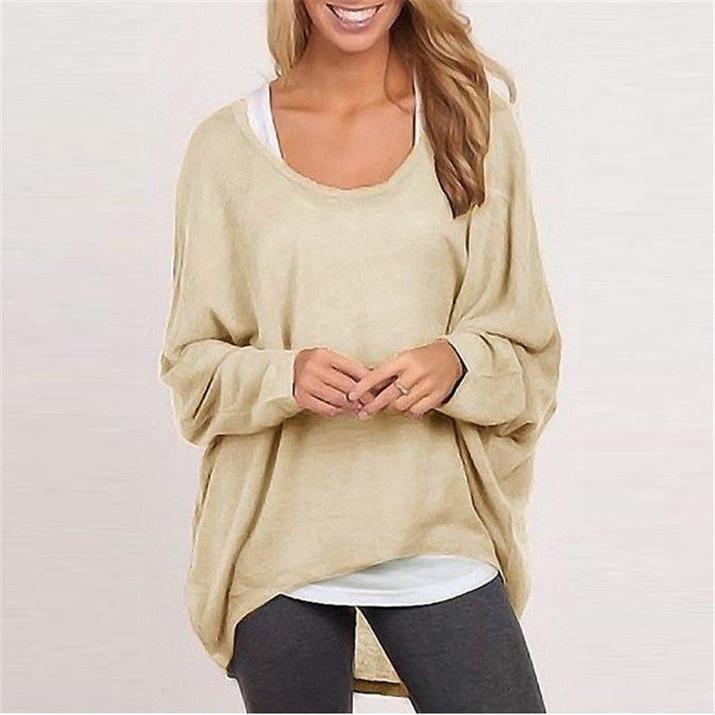 Womens Oversized Knit Sweater - Tunic Length Long Sleeve Casual Top 3