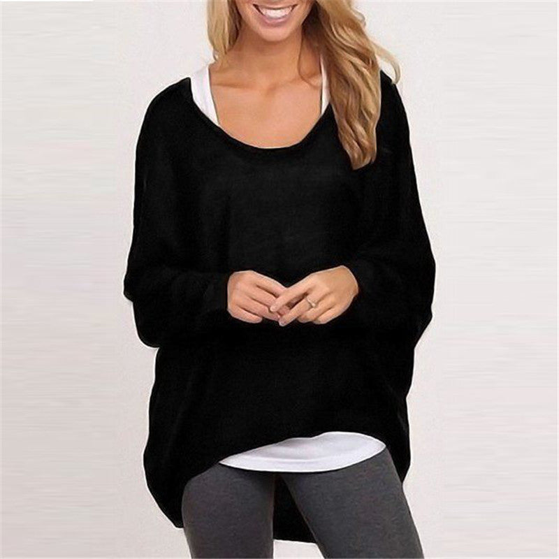Womens Oversized Knit Sweater - Tunic Length Long Sleeve Casual Top 5