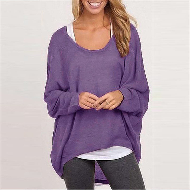 Womens Oversized Knit Sweater - Tunic Length Long Sleeve Casual Top 6