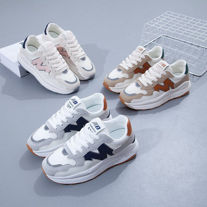 Women's Lace-Up Sneakers with Cushioned Sole – Suede and Mesh Casual Sneakers for Everyday Wear 3