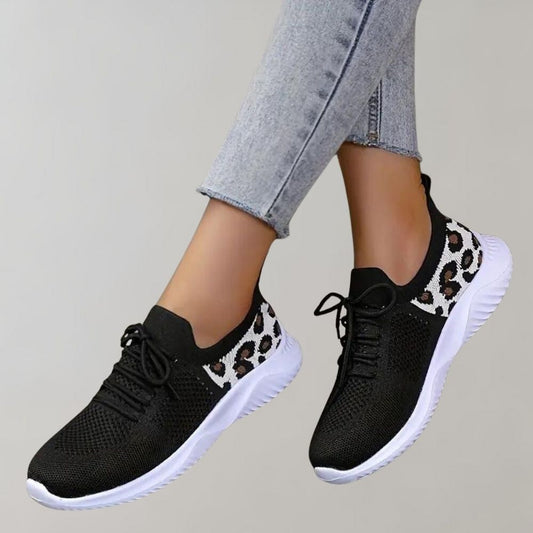 Women's Lightweight Breathable Knitted Mesh Sneakers with Lace-Up Design – Best Walking Shoes for Women, Casual Everyday Footwear 0