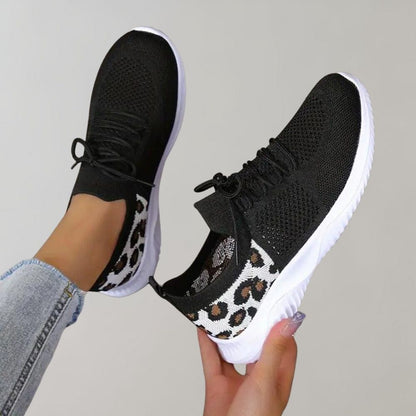 Women's Lightweight Breathable Knitted Mesh Sneakers with Lace-Up Design – Best Walking Shoes for Women, Casual Everyday Footwear 3