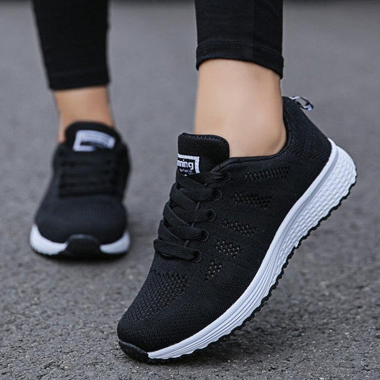 Women's Lightweight Breathable Slip-On Sneakers – Comfortable White Sneakers for Casual Wear and All-Day Support 1