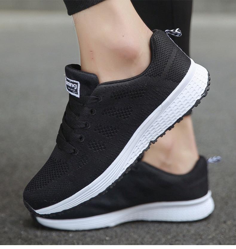 Women's Lightweight Breathable Slip-On Sneakers – Comfortable White Sneakers for Casual Wear and All-Day Support 10