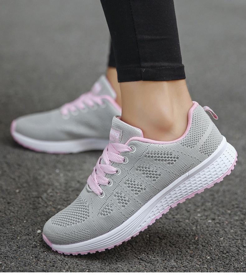 Women's Lightweight Breathable Slip-On Sneakers – Comfortable White Sneakers for Casual Wear and All-Day Support 11