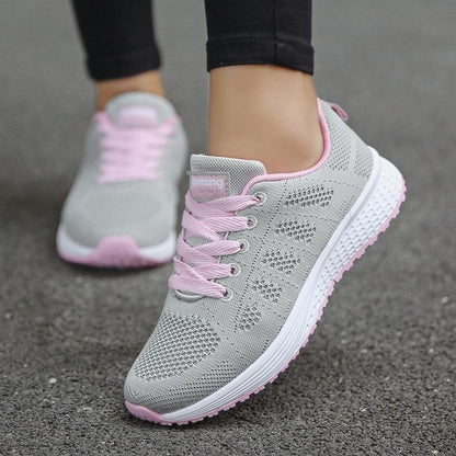 Women's Lightweight Breathable Slip-On Sneakers – Comfortable White Sneakers for Casual Wear and All-Day Support 3