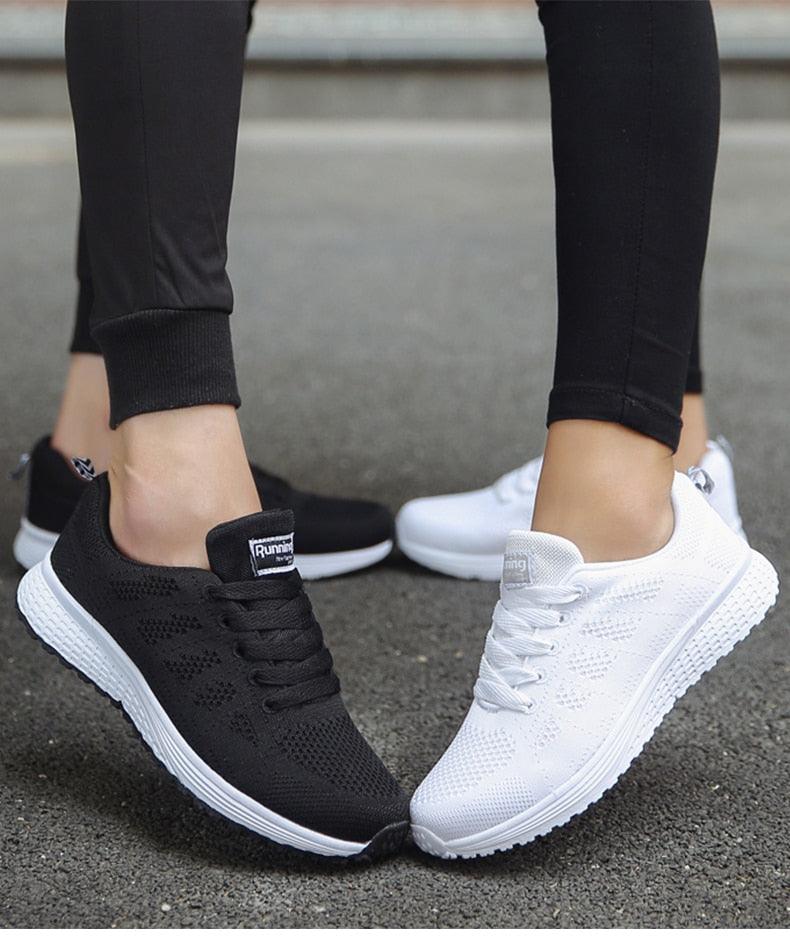 Women's Lightweight Breathable Slip-On Sneakers – Comfortable White Sneakers for Casual Wear and All-Day Support 5