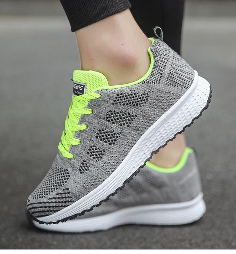 Women's Lightweight Breathable Slip-On Sneakers – Comfortable White Sneakers for Casual Wear and All-Day Support 9