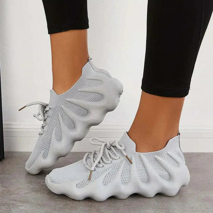 Women's Lightweight Breathable Sneakers with Cushioned Sole and Lace-Up Design 0