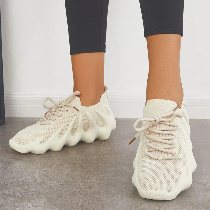 Women's Lightweight Breathable Sneakers with Cushioned Sole and Lace-Up Design 2