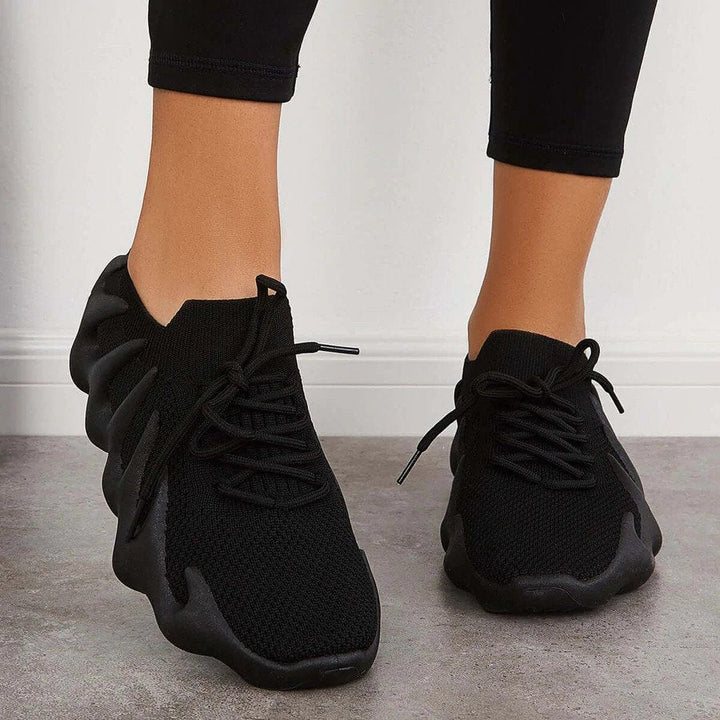 Women's Lightweight Breathable Sneakers with Cushioned Sole and Lace-Up Design 4