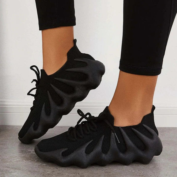 Women's Lightweight Breathable Sneakers with Cushioned Sole and Lace-Up Design 5
