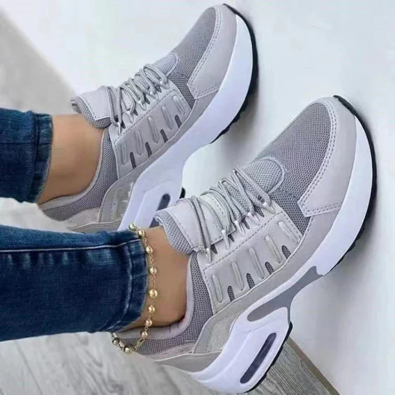 Women's Lightweight Lace-Up Sneakers – Breathable Casual Shoes for Everyday Comfort 8