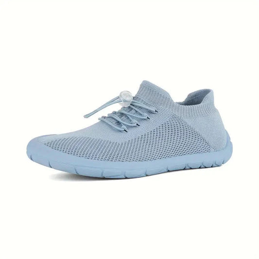 Women’s Lightweight Slip-On Sneakers with Breathable Mesh and Elastic Lace Closure for Casual Wear 0