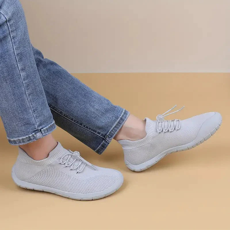 Women’s Lightweight Slip-On Sneakers with Breathable Mesh and Elastic Lace Closure for Casual Wear 2