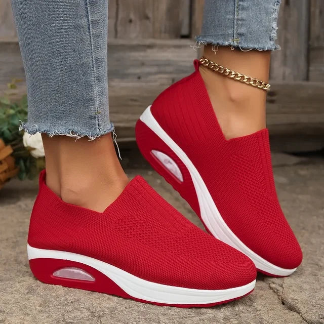 Women's Lightweight Slip-On Sneakers with Cushioned Sole and Breathable Mesh Design 5