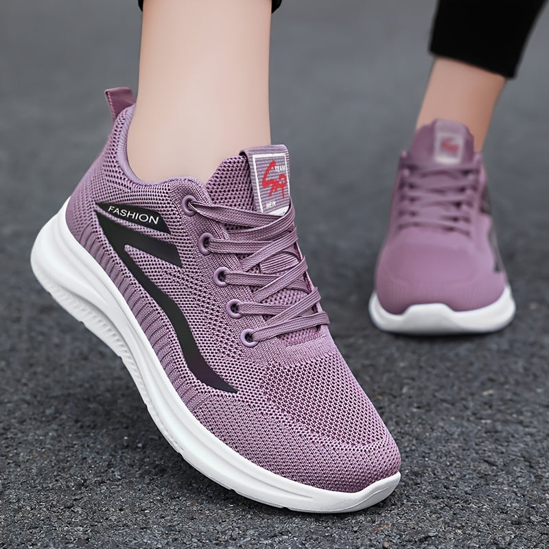 Women's Lightweight Sport Trainers with Breathable Mesh and Cushioned Sole 1