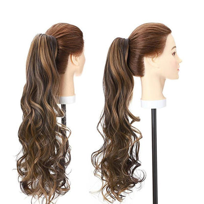 Women's Long Wavy Ponytail Hair Extensions Clip-In High-Temperature Fiber 6