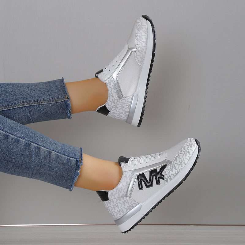 Women's Low-Top Mesh Sneakers with Cushioned Sole for Casual Athletic Wear 2