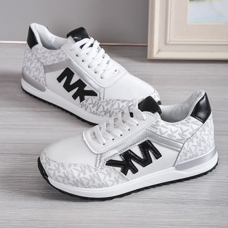 Women's Low-Top Mesh Sneakers with Cushioned Sole for Casual Athletic Wear 3