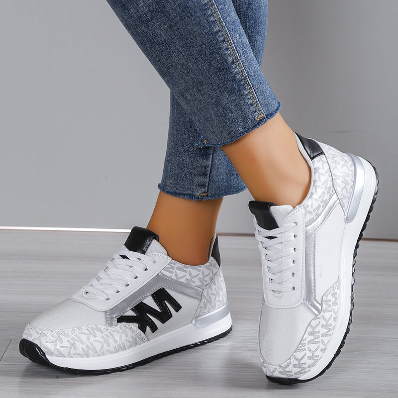 Women's Low-Top Mesh Sneakers with Cushioned Sole for Casual Athletic Wear 4