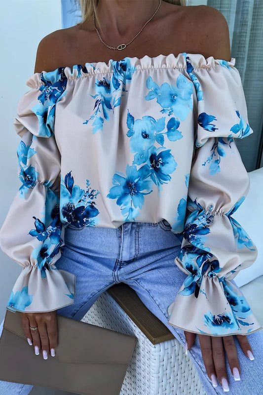 Women's Off-Shoulder Casual Top – Loose Fit Cotton Blend Going Out Top for Spring and Summer 1